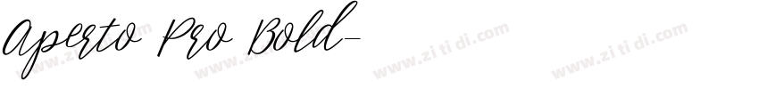Aperto Pro Bold字体转换